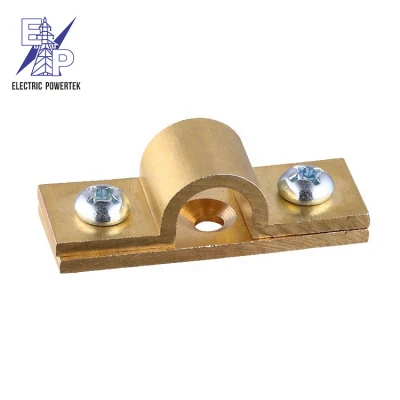 Nice Price Copper Grounding Clamp Copper Tape Clamp for Wire Connecting Clip Copper Tape